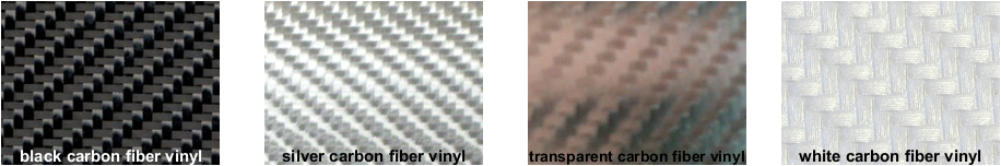 popular colors of carbon fiber vinyl